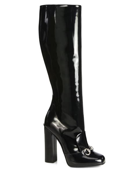 gucci horsebit boot|Gucci knee high boots.